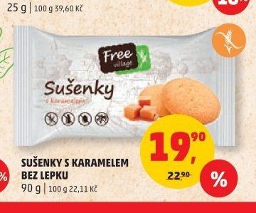 Sušenky s karamelem Free village