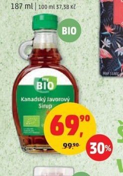 JAVOROVÝ SIRUP MY BIO 187 ml