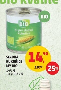 SLADKÁ KUKUŘICE MY BIO 140 g