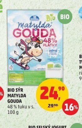 BIO SÝR MATYLDA GOUDA 100 g