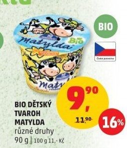 BIO DĚTSKÝ TVAROH MATYLDA 90 g