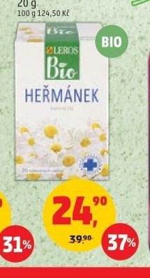 BIO ČAJ LEROS heřmánek 20 g