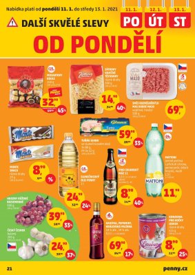 akční leták Penny Market 7.1.2021-13.1.2021
