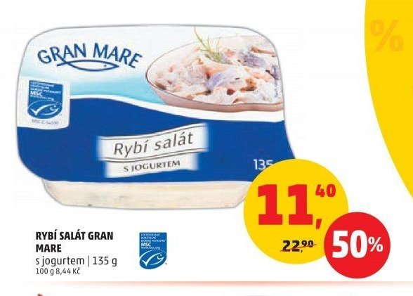 RYBÍ SALÁT GRAN MARE s jogurtem