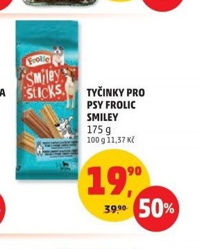 TYČINKY PRO PSY FROLIC SMILEY