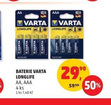 BATERIE VARTA LONGLIFE