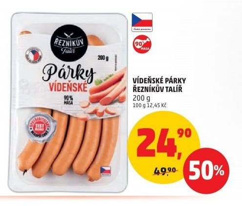 VÍDEŇSKÉ PÁRKY ŘEZNÍKŮV TALÍŘ