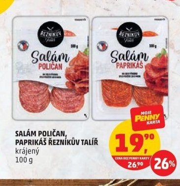 SALÁM POLIČAN, PAPRIKÁŠ ŘEZNÍKŮV TALÍŘ