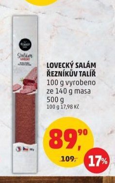LOVECKÝ SALÁM ŘEZNÍKŮV TALÍŘ