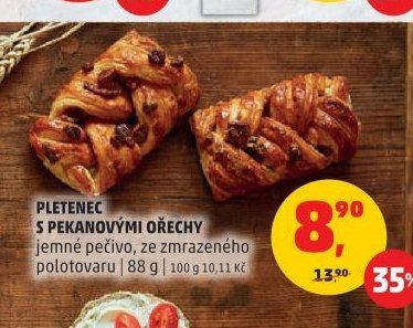 PLETENEC S PEKANOVÝMI OŘECHY