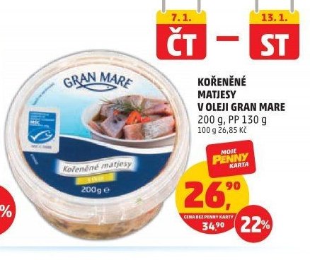 KOŘENĚNÉ MATJESY V OLEJI GRAN MARE