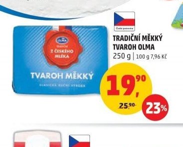 TRADIČNÍ MĚKKÝ TVAROH OLMA 250 g
