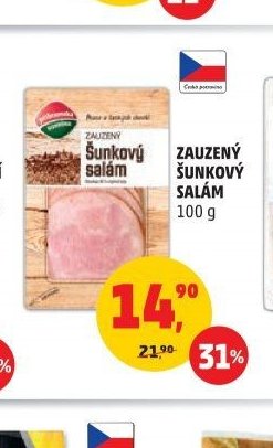 ZAUZENÝ ŠUNKOVÝ SALÁM 100 g
