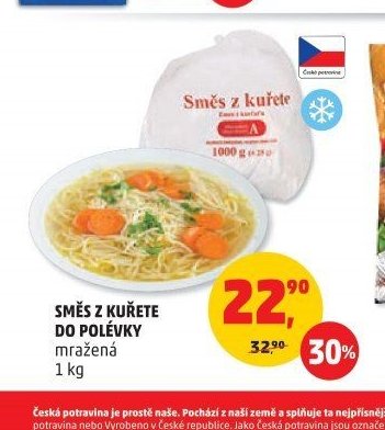 SMĚS Z KUŘETE DO POLÉVKY mražená 1 kg