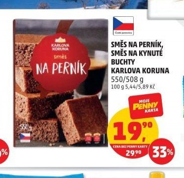 Směs na perník, směs na kynuté buchty Karlova Koruna