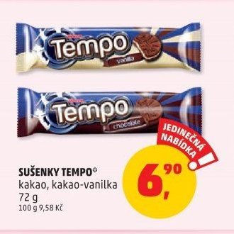 SUŠENKY TEMPO kakao, kakao-vanilka 72 g