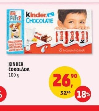 KINDER ČOKOLÁDA 100 g