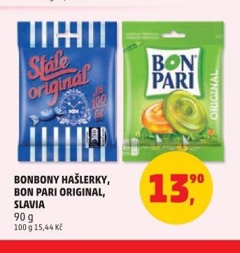 BONBONY HAŠLERKY, BON PARI ORIGINAL, SLAVIA 90 g