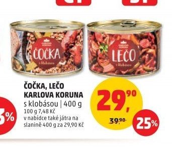 ČOČKA, LEČO KARLOVA KORUNA