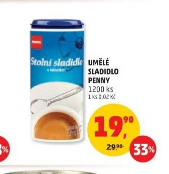 UMĚLÉ SLADIDLO PENNY