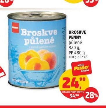 BROSKVE PENNY půlené