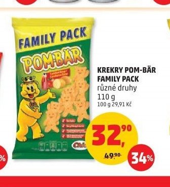 KREKRY POM-BÄR FAMILY PACK různé druhy 110 g