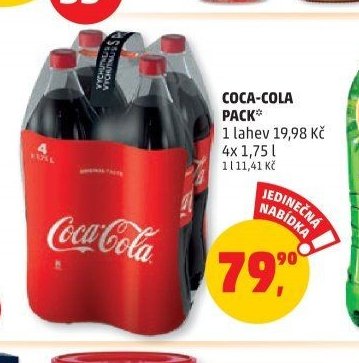 COCA-COLA PACK* 4x 1,75 l