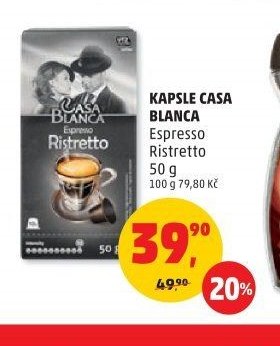 KAPSLE CASA BLANCA Espresso Ristretto 50 g
