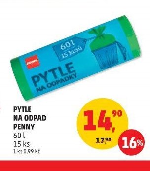 PYTLE NA ODPAD PENNY