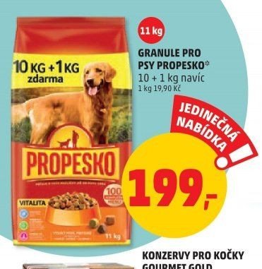 Granule pro psy Propesko