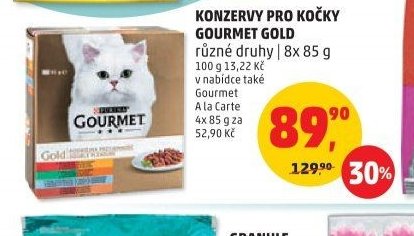 Konzervy pro kočky Gourmet Gold