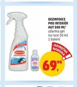 DEZINFEKCE PRO INTERIÉR AUT 500 ML
