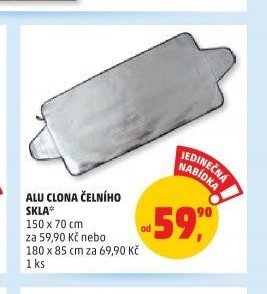 ALU CLONA ČELNÍHO SKLA