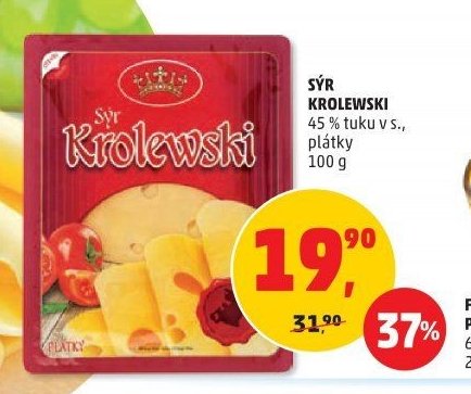 Sýr Krolewski plátky 100 g