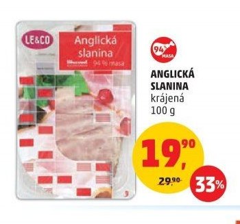 Anglická slanina krájeně 100 g