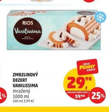 Zmrzlinový dezert Vanilissima mražený 1000 ml