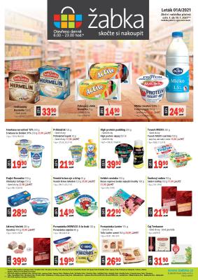 akční leták Žabka 6.1.2021-19.1.2021