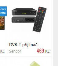 DVB-T přijímač Sencor