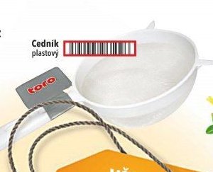 Cedník plastový