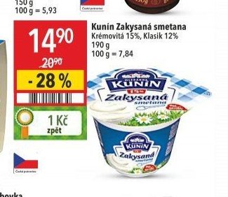 Kunín Zakysaná smetana