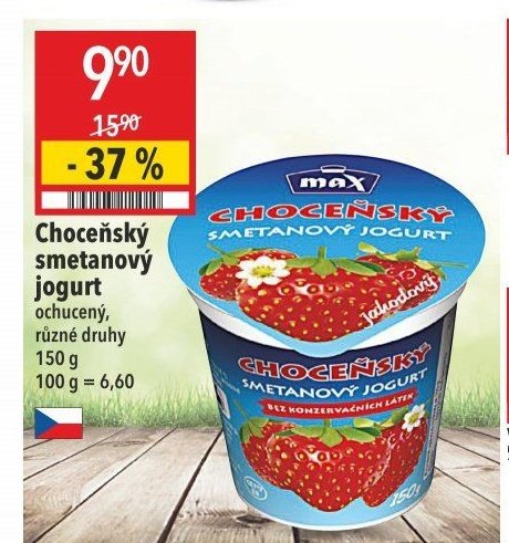 Choceňský smetanový jogurt
