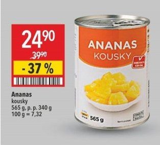 Ananas kousky 565 g