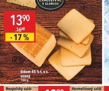Eidam 45 % t. v s. uzený