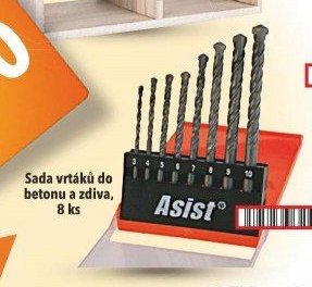 Sada vrtáků do betonu a zdiva, 8 ks