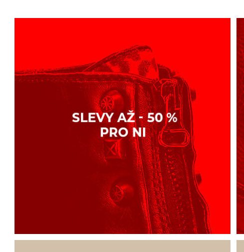 Slevy až 50 % pro ni