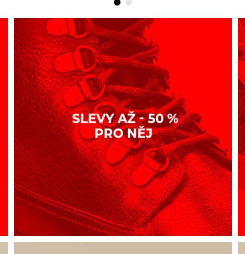 Slevy až 50 % pro něj