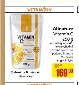 Allnature Vitamín C 250 g