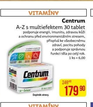 Centrum A-Z s multiefektem 30 tablet