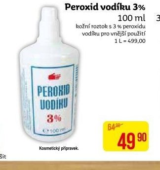 Peroxid vodíku 3% 100 ml