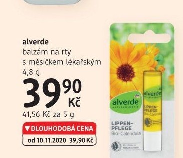 Balzám na rty bio Alverde